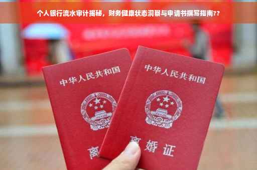 个人银行流水审计揭秘，财务健康状态洞察与申请书撰写指南??