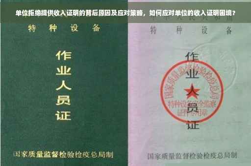 单位拒绝提供收入证明的背后原因及应对策略，如何应对单位的收入证明困境？