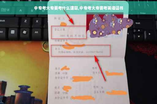 中专考大专要考什么课目,中专考大专要考英语证书