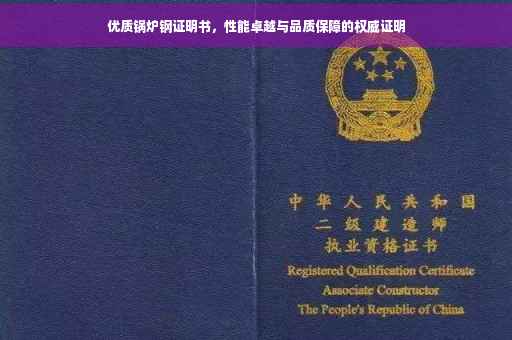 优质锅炉钢证明书，性能卓越与品质保障的权威证明