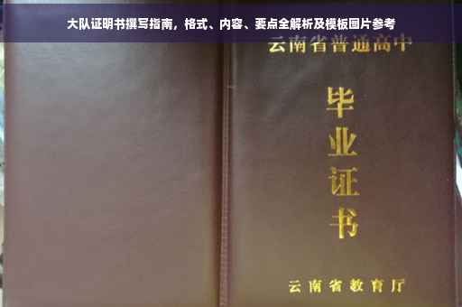 大队证明书撰写指南，格式、内容、要点全解析及模板图片参考