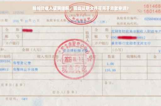 拍拍贷收入证明详解，哪些证明文件可用于贷款申请？