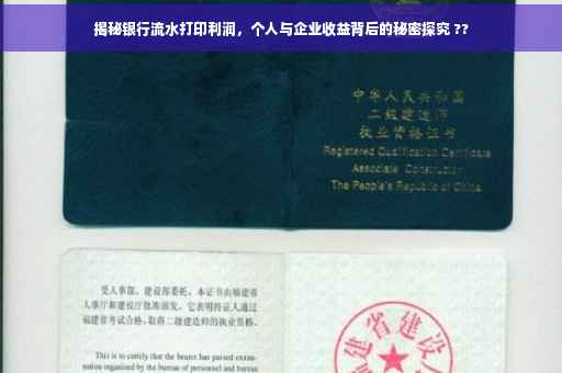 揭秘银行流水打印利润，个人与企业收益背后的秘密探究 ??