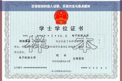 印章加持的收入证明，开具方法与要点解析