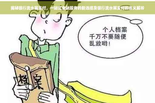 揭秘银行流水翼支付，一站式金融服务的新选择及银行流水翼支付的含义解析