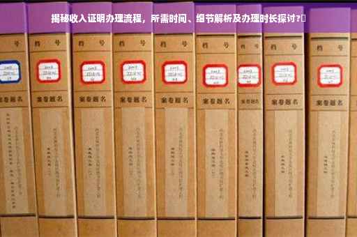 揭秘收入证明办理流程，所需时间、细节解析及办理时长探讨?⏳