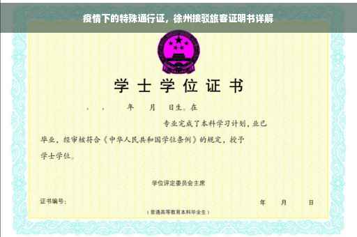 疫情下的特殊通行证，徐州接驳旅客证明书详解