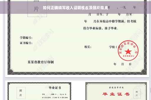 如何正确填写收入证明模板及图片指南