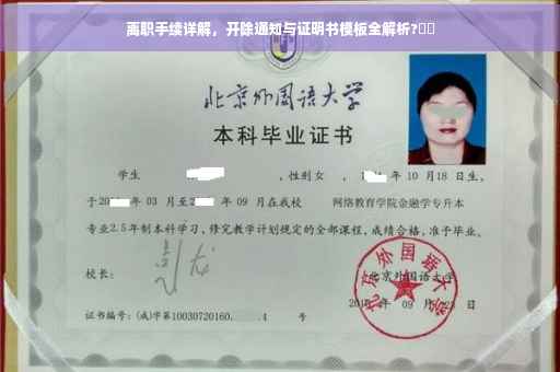 离职手续详解，开除通知与证明书模板全解析?⚡️