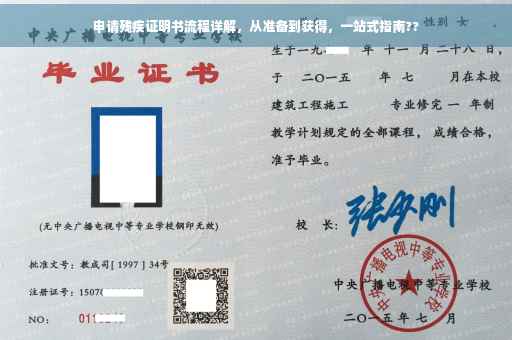 申请残疾证明书流程详解，从准备到获得，一站式指南??