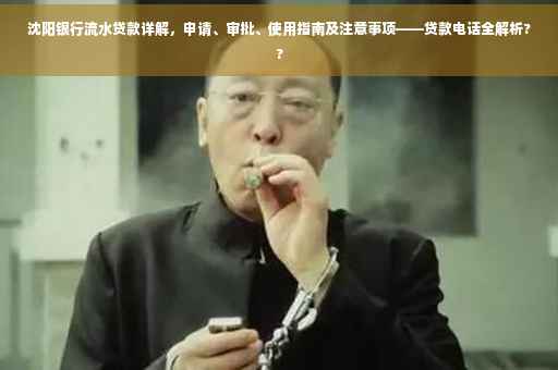 沈阳银行流水贷款详解，申请、审批、使用指南及注意事项——贷款电话全解析??