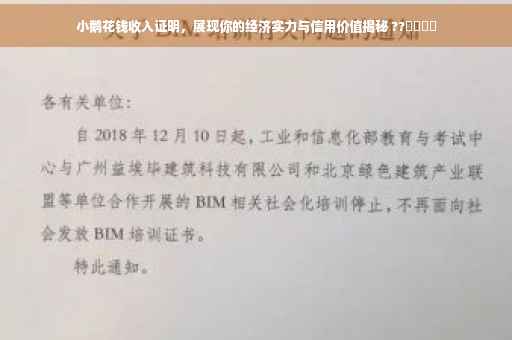 小鹅花钱收入证明，展现你的经济实力与信用价值揭秘 ??​​​​