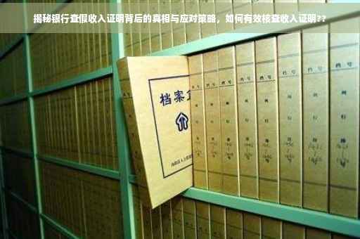 揭秘银行查假收入证明背后的真相与应对策略，如何有效核查收入证明??