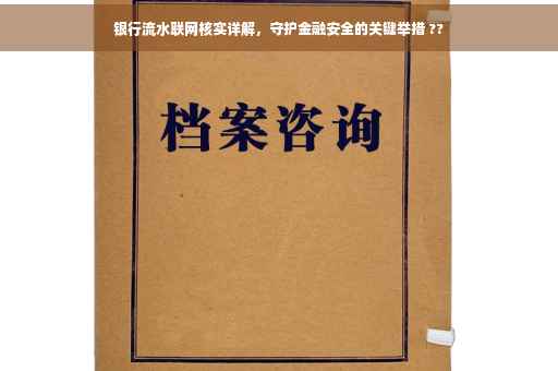 银行流水联网核实详解，守护金融安全的关键举措 ??