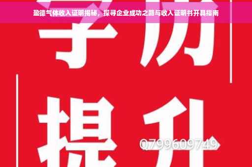盈德气体收入证明揭秘，探寻企业成功之路与收入证明书开具指南