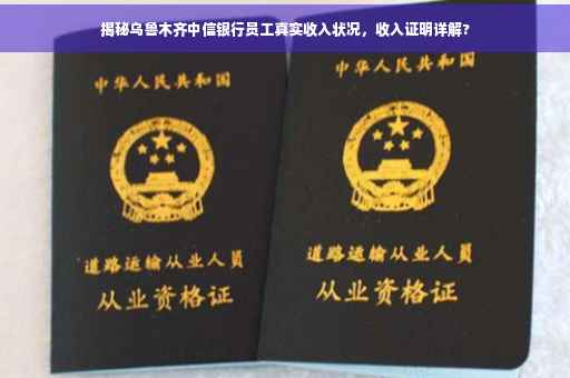 揭秘乌鲁木齐中信银行员工真实收入状况，收入证明详解?
