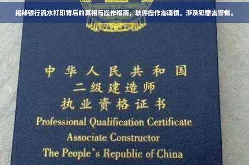 揭秘银行流水打印背后的真相与操作指南，软件操作需谨慎，涉及犯罪需警惕。