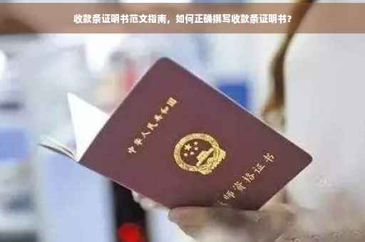 收款条证明书范文指南，如何正确撰写收款条证明书？