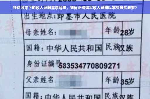 扶贫政策下的收入证明需求解析，如何正确撰写收入证明以享受扶贫政策？