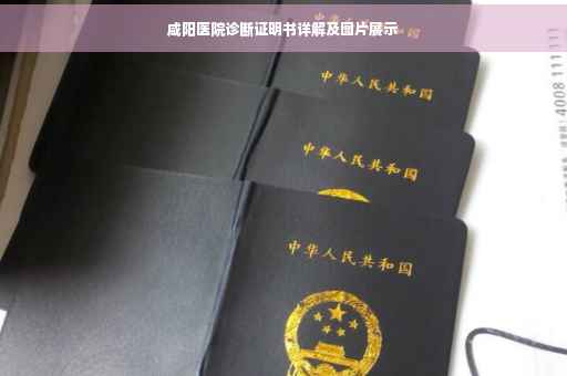 咸阳医院诊断证明书详解及图片展示
