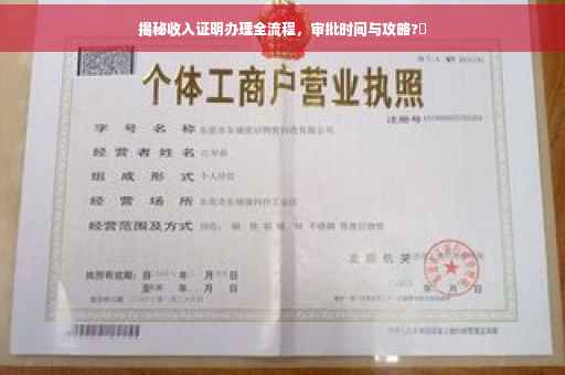 揭秘收入证明办理全流程，审批时间与攻略?✨
