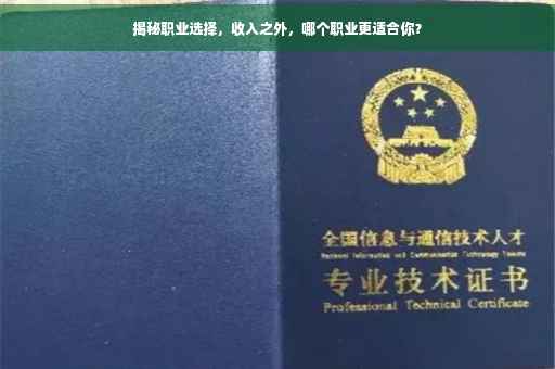 揭秘职业选择，收入之外，哪个职业更适合你？