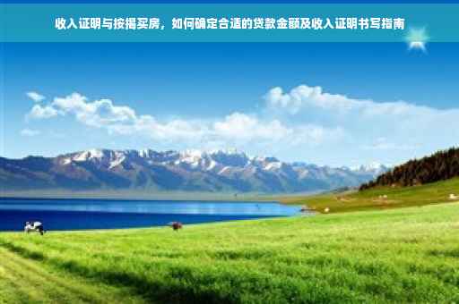 收入证明与按揭买房，如何确定合适的贷款金额及收入证明书写指南
