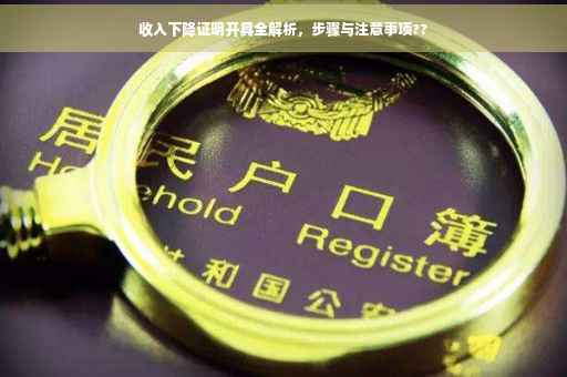 收入下降证明开具全解析，步骤与注意事项??