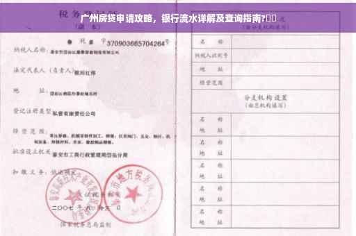 广州房贷申请攻略，银行流水详解及查询指南?⚡️