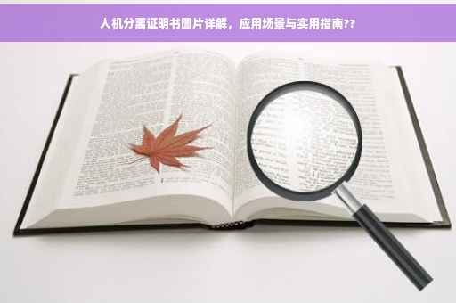 人机分离证明书图片详解，应用场景与实用指南??