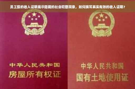 员工假的收入证明揭示隐藏的社会犯罪现象，如何撰写真实有效的收入证明？