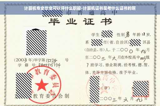 计算机专业毕业可以评什么职称-计算机证书是考什么证书的啊