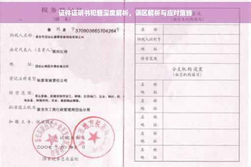 证件证明书犯罪深度解析，误区解析与应对策略