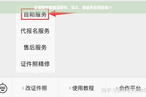 全面解析家族证明书，定义、模板及应用指南??