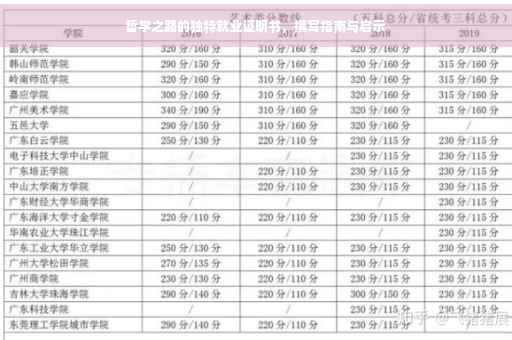 哲学之路的独特就业证明书，撰写指南与启示