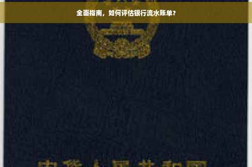 全面指南，如何评估银行流水账单？