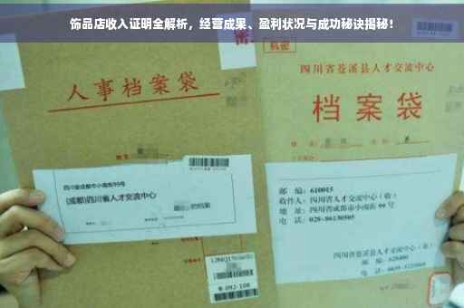 饰品店收入证明全解析，经营成果、盈利状况与成功秘诀揭秘！