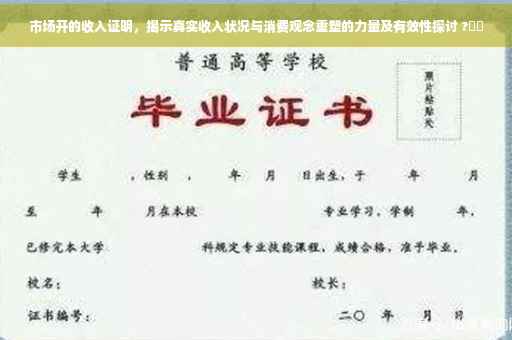 市场开的收入证明，揭示真实收入状况与消费观念重塑的力量及有效性探讨 ?⚡️