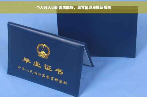 个人收入证明需求解析，真实情境与撰写指南