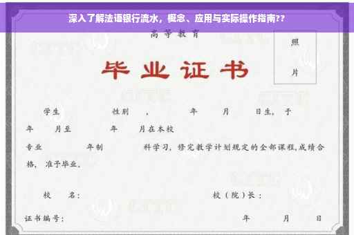 深入了解法语银行流水，概念、应用与实际操作指南??