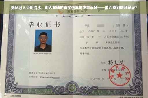 揭秘收入证明流水，别人转账的真实情况与注意事项——能否查到转账记录？