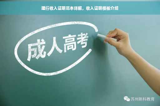 建行收入证明范本详解，收入证明模板介绍