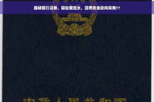 揭秘银行证券,轻松查流水,洞悉资金动向指南?? 揭秘银行证券,轻松查流水,洞悉资金动向指南??