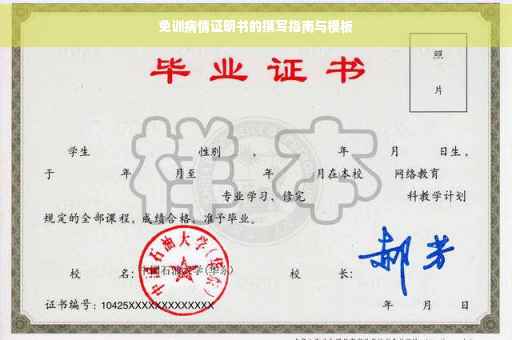 免训病情证明书的撰写指南与模板