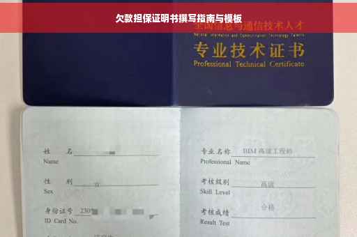 欠款担保证明书撰写指南与模板