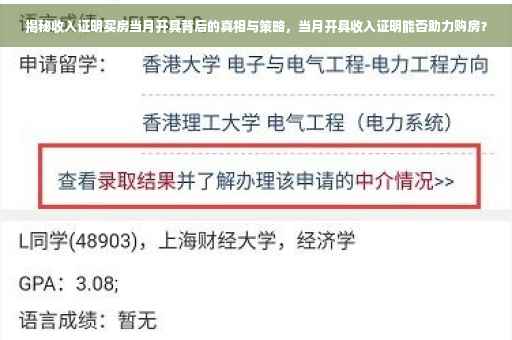 揭秘收入证明买房当月开具背后的真相与策略，当月开具收入证明能否助力购房？