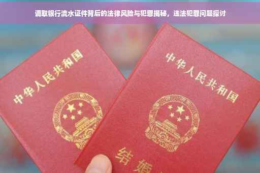 调取银行流水证件背后的法律风险与犯罪揭秘，违法犯罪问题探讨