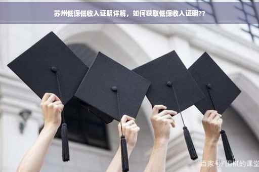 苏州低保低收入证明详解，如何获取低保收入证明??
