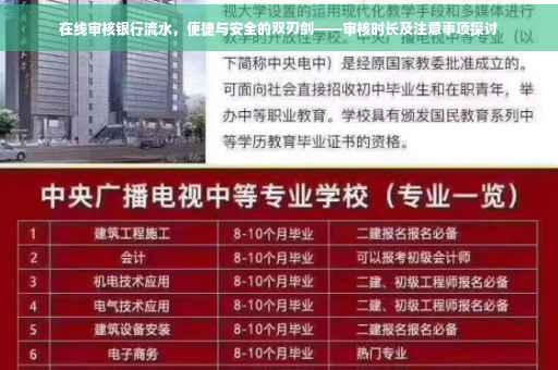 在线审核银行流水，便捷与安全的双刃剑——审核时长及注意事项探讨