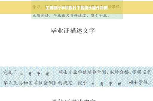 工商银行手机银行下载流水操作指南